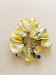 Scrunchie - plantefarvet 100% silke